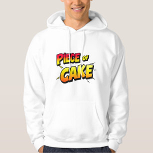 Piece of Cake – Playful Typography Hoodie
