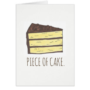 Piece of Cake Yellow Chocolate Layer Cake Slice