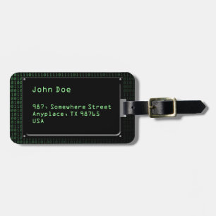 Piece of information luggage tag