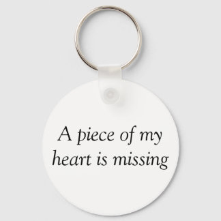 Piece of my heart missing key ring