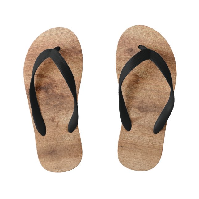 piece of old wood kid's flip flops (Footbed)