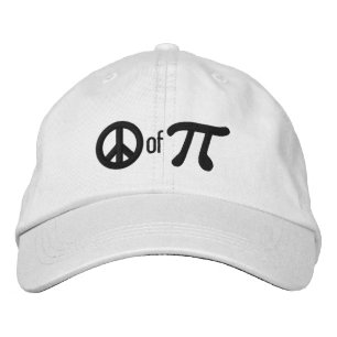 Piece of Pie as in Peace of Pi Embroidered Hat