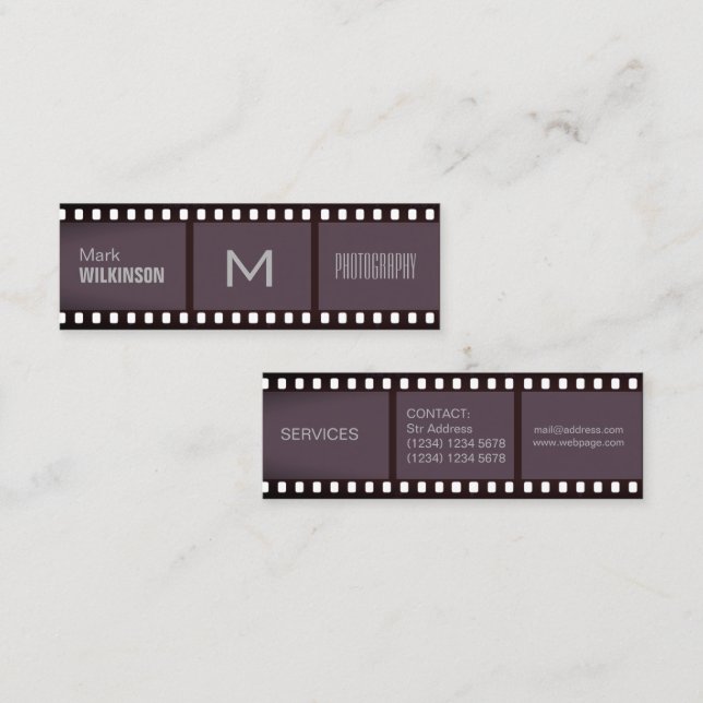 Piece of tape professional cover mini business card (Front/Back)