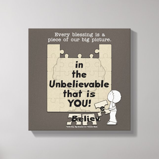 Piece of the Big Picture Canvas Print (Front)