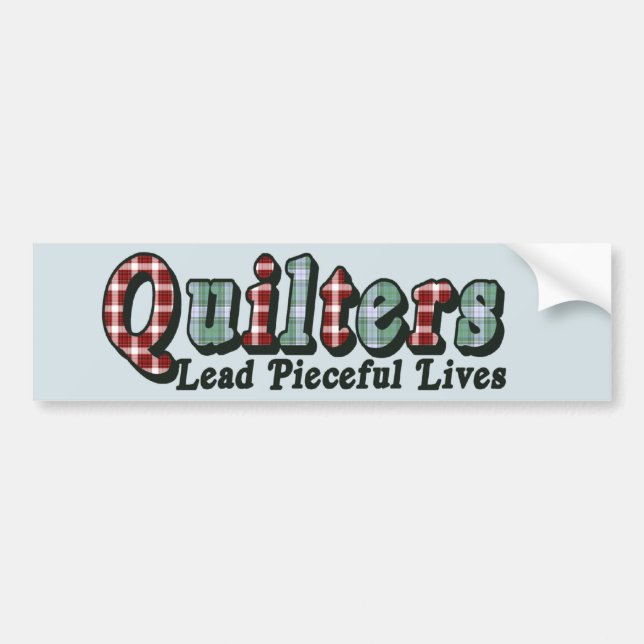 Pieceful Life Bumper Sticker (Front)