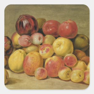 Pieces of Fruit Square Sticker