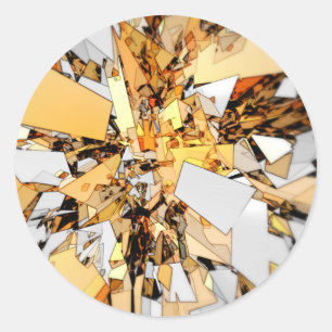 Pieces of Gold Classic Round Sticker