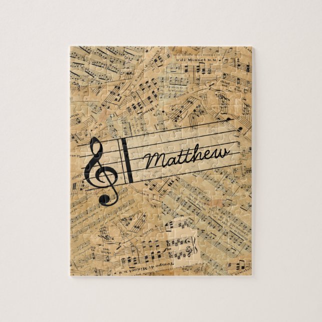 Pieces of Vintage Music ID389 Jigsaw Puzzle (Vertical)