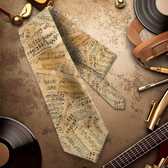 Pieces of Vintage Music ID389 Tie (Creator Uploaded)