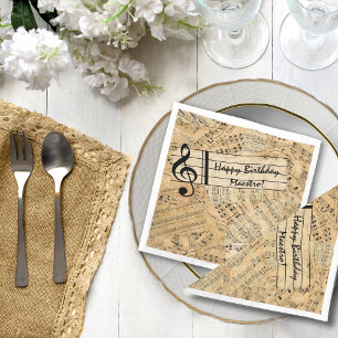 Pieces of Vintage Music IDE389 Napkin