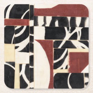 Pieces & Parts I Square Paper Coaster