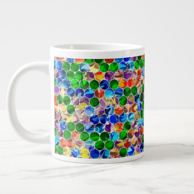 Piecewise Circles Swirl 20oz Mug (Left)