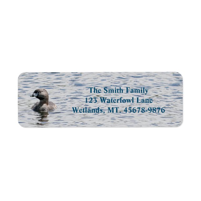 Pied-billed Grebe Return Address (Front)