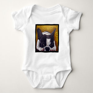 Pied Frenchie Nap Baby Bodysuit