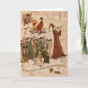 Pied Piper Collage Holiday Card
