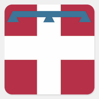 Piedmont (Italy) Flag Square Sticker