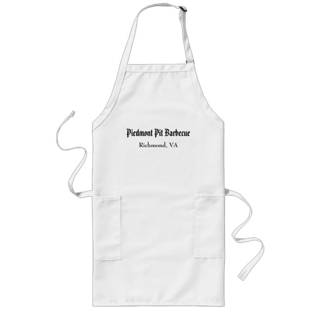 Piedmont Pit Barbecue Apron (Front)