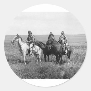 Piegan Blackfeet Chiefs Classic Round Sticker