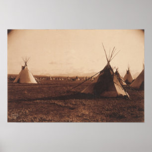 Piegan encampment poster