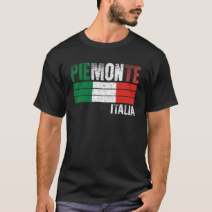 Piemonte Italia Italy Flag Italian Mens Womens Kid T-Shirt