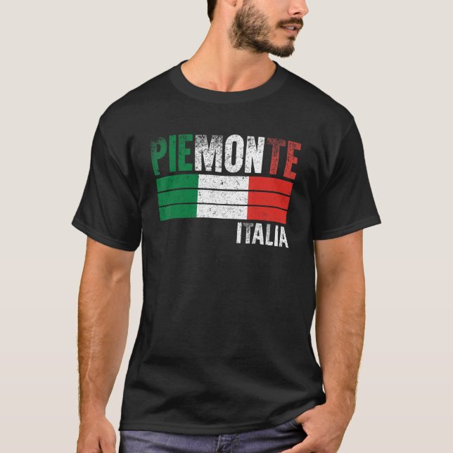 Piemonte Italia Italy Flag Italian Mens Womens Kid T-Shirt (Front)