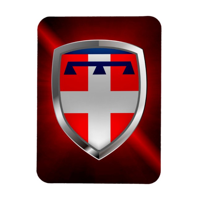 Piemonte Mettalic Emblem Magnet (Vertical)