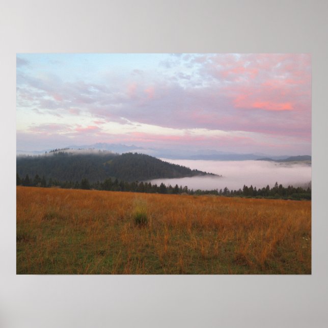 Pieniny mountains sunrise poster (Front)