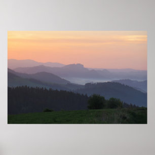 Pieniny sunrise poster