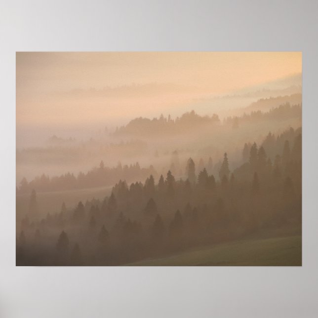 Pieniny sunrise poster (Front)