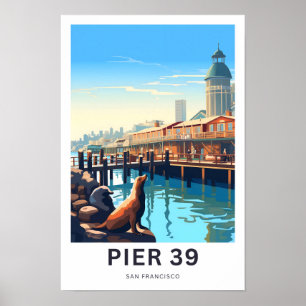 Pier 39 San Francisco Travel Print