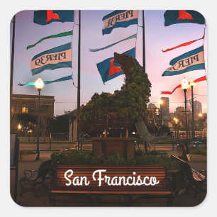 Pier 39 Sea Lion Statue #4 Stickers