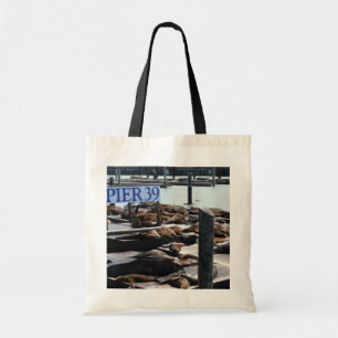 Pier 39 Sea Lions in San Francisco Tote Bag