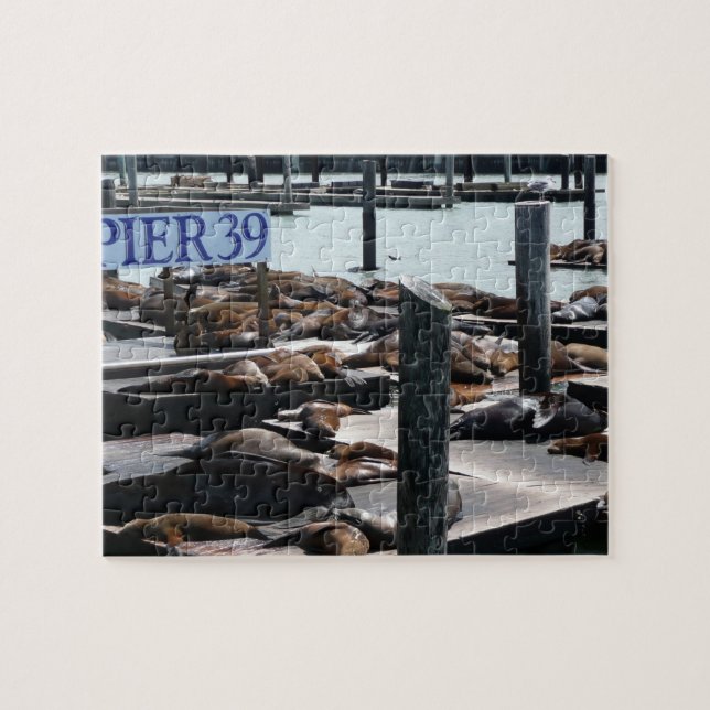 Pier 39 Sea Lions Jigsaw Puzzle (Horizontal)