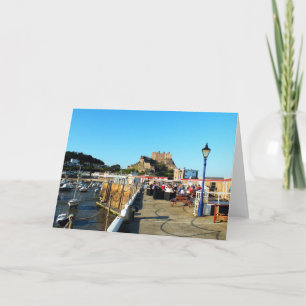 Pier and castle at Gorey Holiday Card