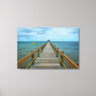 Pier At Coral Coast, Fiji Canvas Print