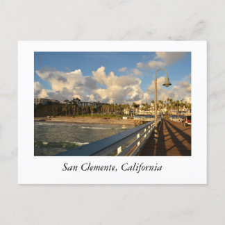 Pier at San Clemente Californa Postcard