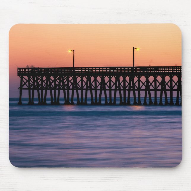 Pier beach sunset mouse mat (Front)
