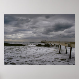 Pier Before the Storm Poster