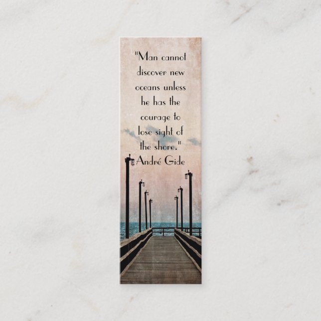 Pier Bookmark Mini Business Card (Front)