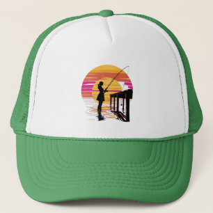 Pier Fishing Girl Trucker Hat