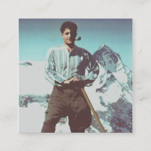 Pier Giorgio Frassati Mountaineer of the Spirit Square Business Card