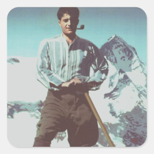 Pier Giorgio Frassati Mountaineer of the Spirit Square Sticker