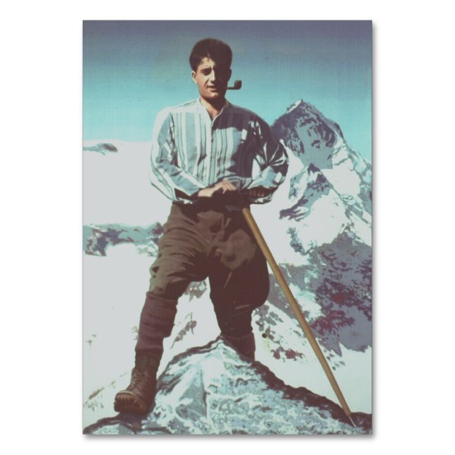 Pier Giorgio Frassati Mountaineer of the Spirit Table Number (Front)