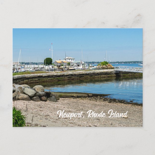 Pier in Newport Rhode Island Postcard (Front)