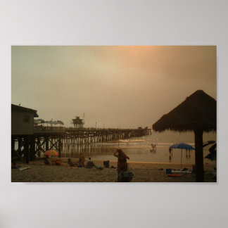 Pier In San Clemente, California Poster
