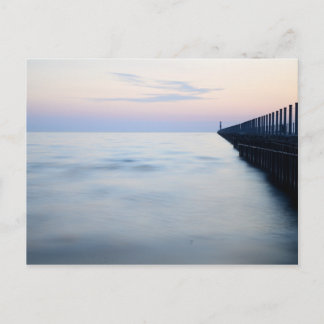 Pier in the morning postcard