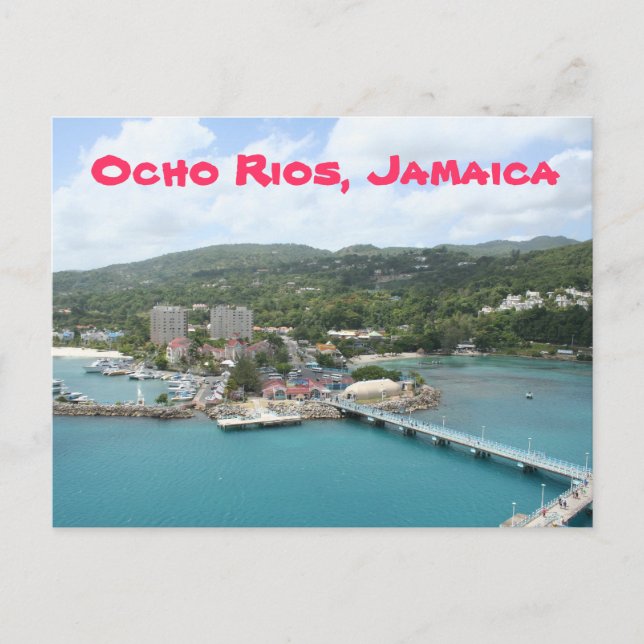 Pier of Ocho Rios, Jamaica Postcard (Front)
