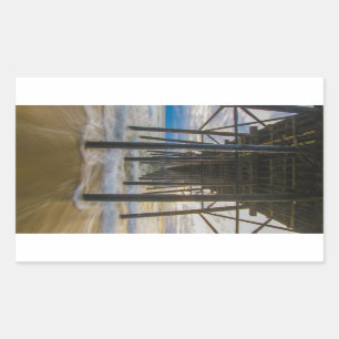pier rectangular sticker