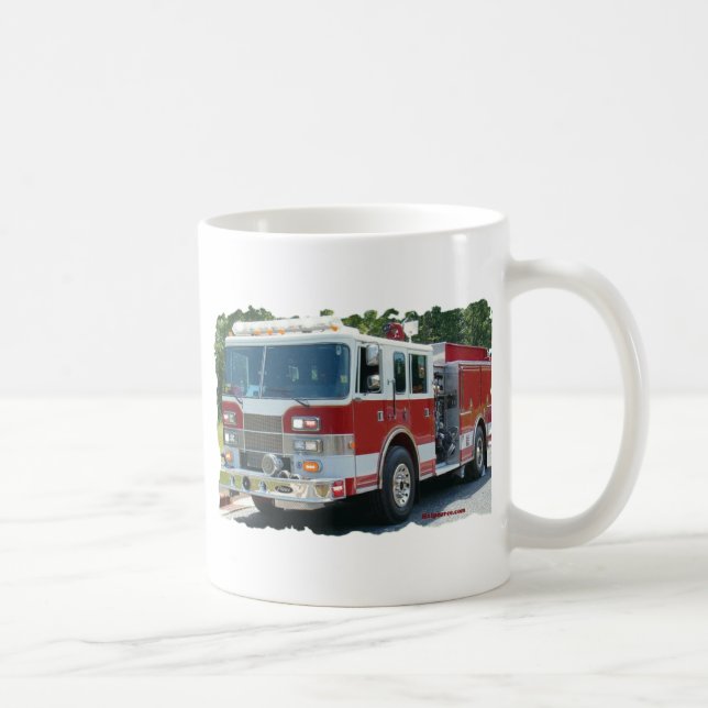 Pierce fire truck coffee mug (Right)