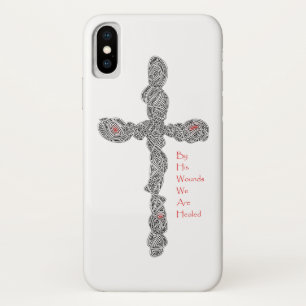 Pierced Cross (With Verse) iPhone Case